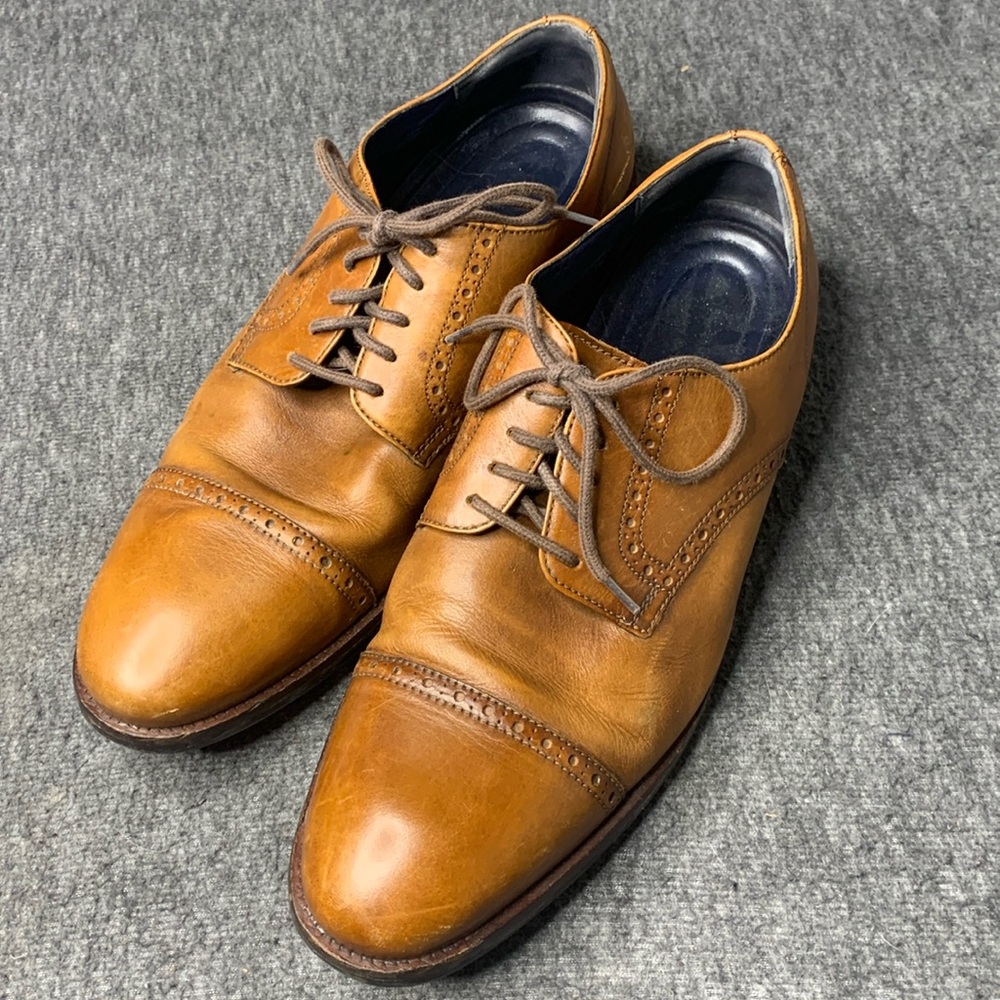 Cole Haaan Grans Os Brown Leather Shoes Size 11